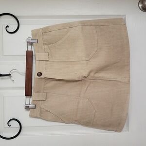 Herringstones Corduroy Skirt with Pockets